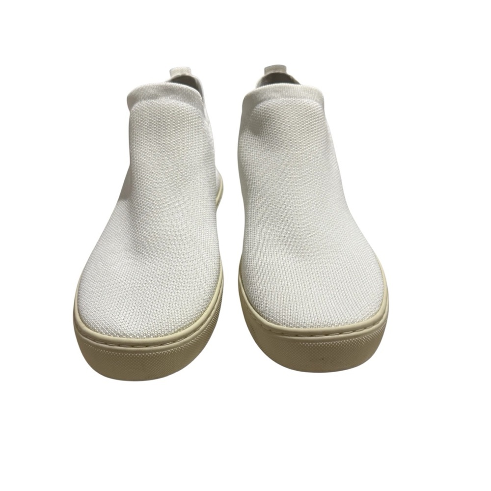 Rothy’s The Chelsea Boot Bright White Knit Fabric Pull On Sneaker Size 8 - Picture 3 of 10